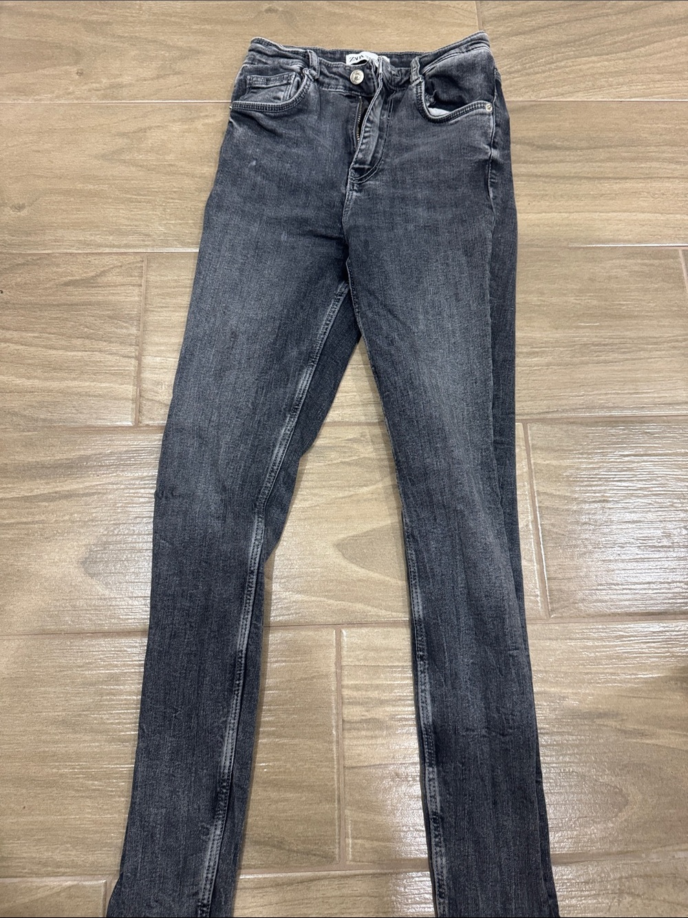 Zara Skinny Jeans in Washed Black